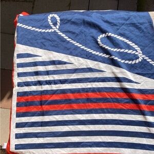 Liz Sinclair Red White Blue Rope Lasso Handkerchief One Size Made in Italy Light
